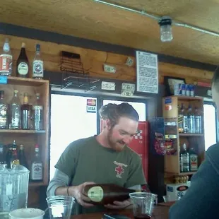 Steve, the bartender at flyers