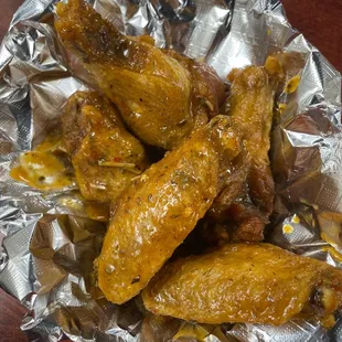 Spicy Garlic Wings.