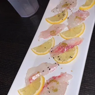 Snapper Carpaccio with Sea Salt and Lemon
