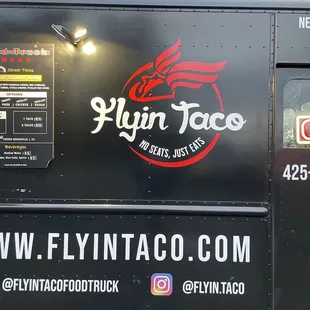 a black food truck