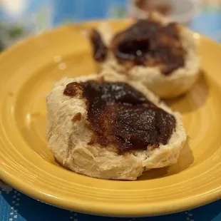 Biscuits with apple butter