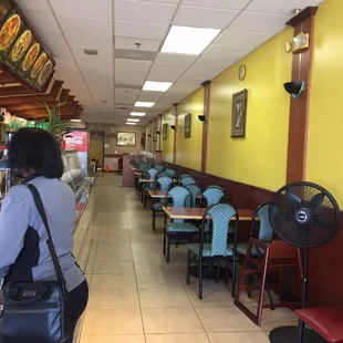 the inside of a restaurant