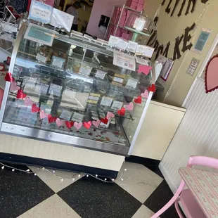 a display of cupcakes