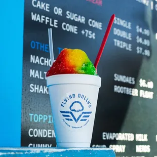 Rainbow snowball!