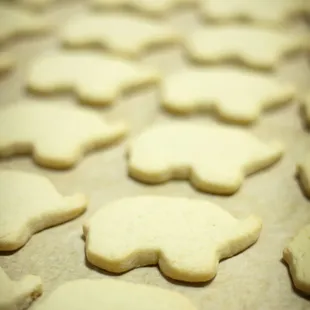 cookies on a baking sheet