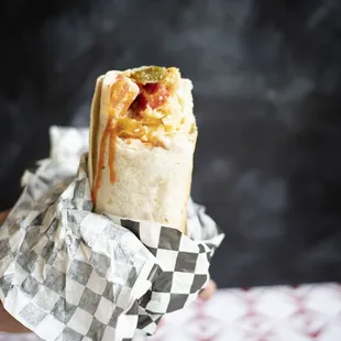 Breakfast burritos all day long!