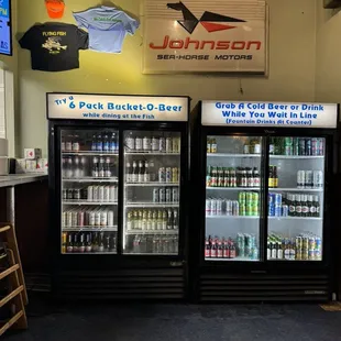 Beer selection and wine