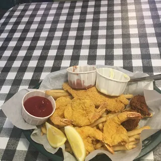 4 Shrimp / 1 Catfish Fillet