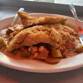 Fried Catfish Jambalaya