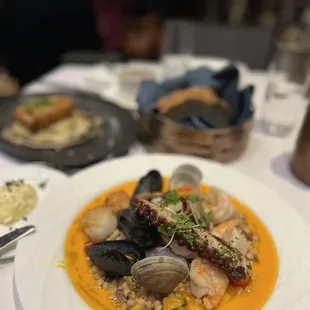 Seafood pearl pasta