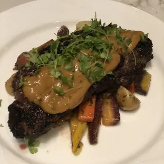 Char-crusted New York Strip*