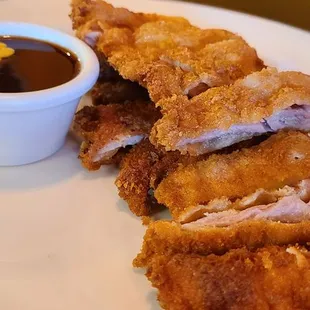 Chik katsu, rice in side bowl