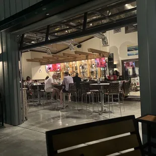 Outdoor bar with live music