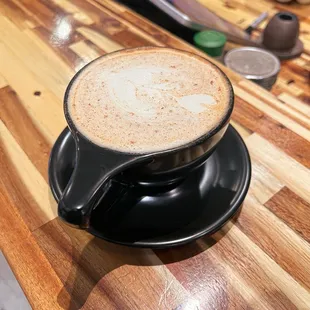 Honey chai with oat milk