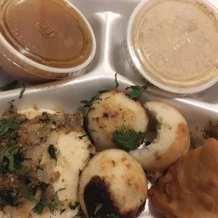 Magic idli, bullet idlis, &amp; samosa.