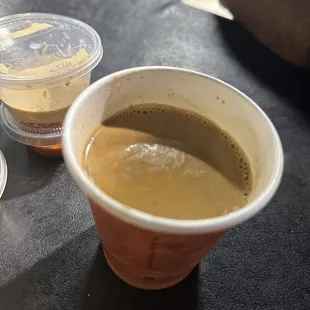 Irani chai - highly recommend. Comes already sweetened