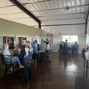 Our opening day. Filled with supporters from the town