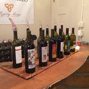 They had 2 white, and 4 reds out to taste.