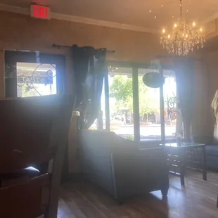 a woman sitting at a table