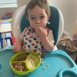 Obsessed with the creamed corn, beans, and pulled pork.