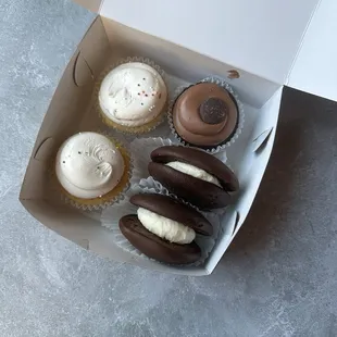 Cupcakes and whoopie pies