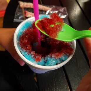 Cotton candy slushie!