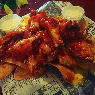 &quot;Special&quot; wing covered nachos!!!