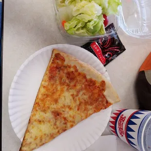 Salad special- cheese slice, salad, small drink