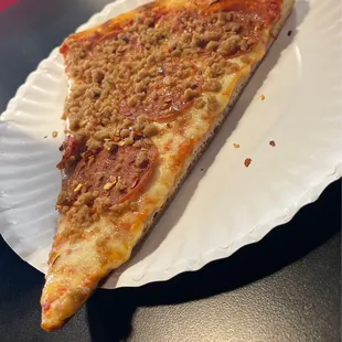 My slice of Pepperoni , Sausage