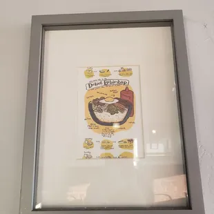 Cute recipes on the wall