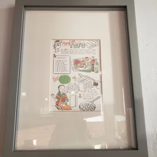 Cute recipes on the wall