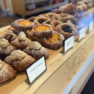 A variety of pastries.