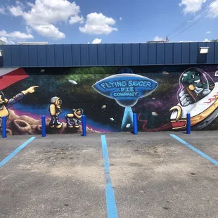 outside