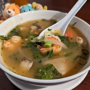 Tom Yum Soup + Shrimp
