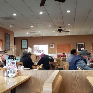 people sitting at tables