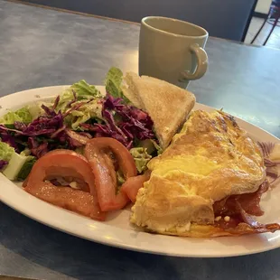 Chorizo and Goat Cheese Omelette