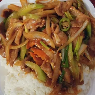 Mongolian beef: it was good enough. Doesn&apos;t taste like any other Mongolian beef though.