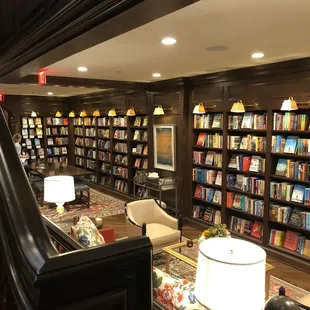 2nd floor fiction book area