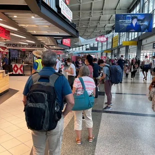 The line is long. Back to norm!