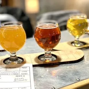 Flight of beers