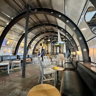 the inside of a restaurant