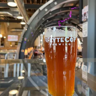 a glass of beer