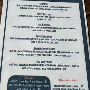 Cocktail Menu