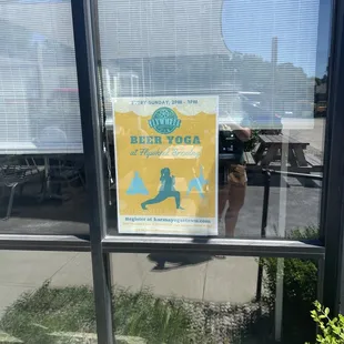 Beer yoga every Sunday!