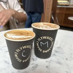 Cappuccino and mocha