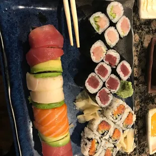 Take out sushi is in point