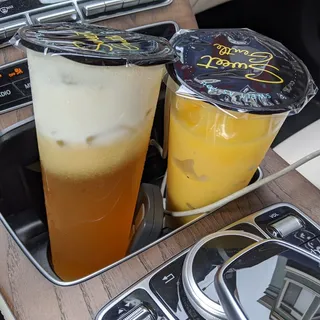 B8. Foam Mango Green Tea