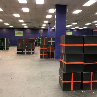 Large arena for nerf battles!