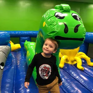 Maverick loved the bouncy area!