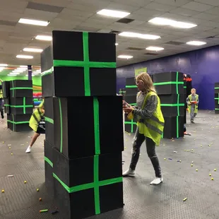 Nerf battle in progress!